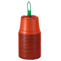 18 Kunststofftöpfe terracotta 9cm 18 Kunststofftöpfe terracotta 9cm